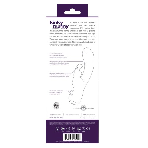 VeDO Kinky Bunny Plus Rechargeable Dual Vibe