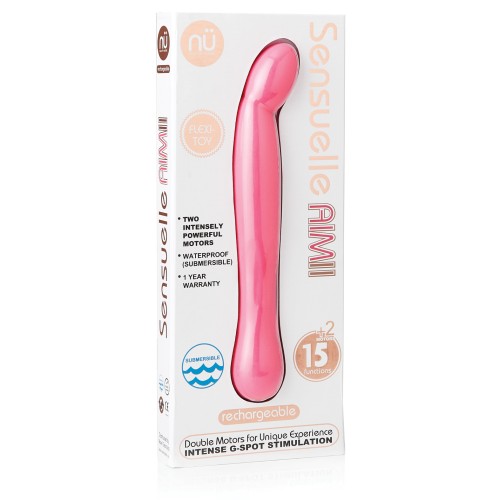 Nu Sensuelle Aimii - Vibrador de Punto G Flexible con Motores Dobles