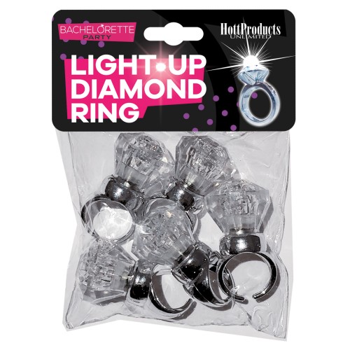 Light Up Diamond Ring Pack - Bachelorette Party Fun