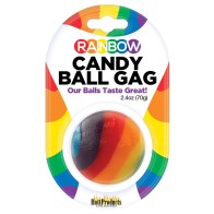 Strawberry Rainbow Candy Ball Gag for Fun Play