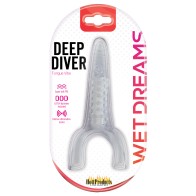 Vibrador Tongue Star Deep Diver - Transparente