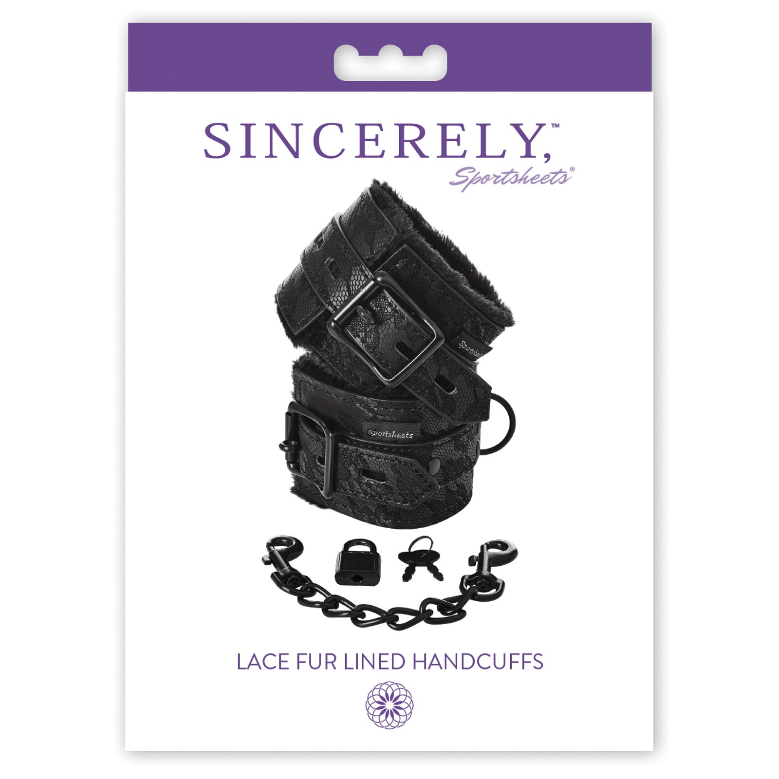 Sincerely Lace Fur Lined Handcuffs for Intimate Play