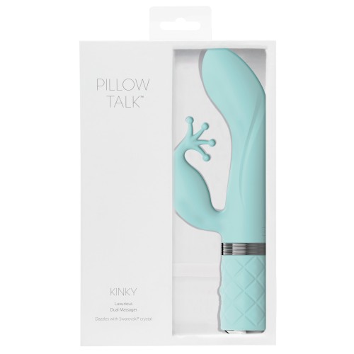 Pillow Talk Kinky Dual Motor Teal Vibrator