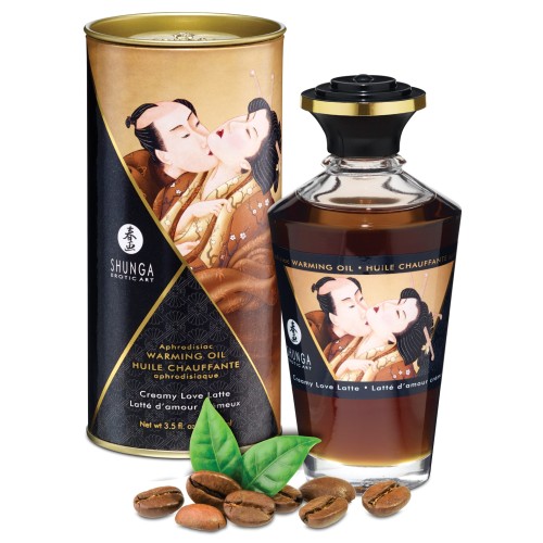 Aceite Calentador Shunga Latte de Amor Cremoso 3.5 Oz