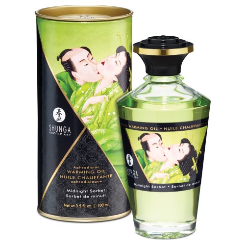 Shunga Warming Oil Midnight Sorbet 3.5 oz