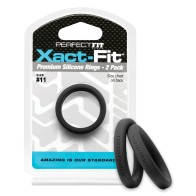 Perfect Fit Xact Fit #11 Negro Paquete de 2