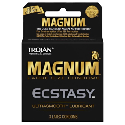 Trojan Magnum Ecstasy Condoms for Enhanced Pleasure