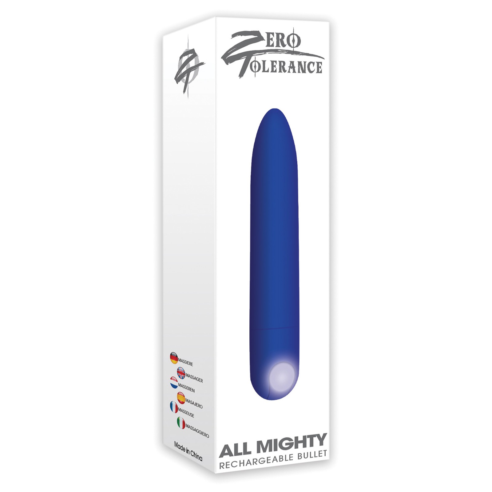 Zero Tolerance All Mighty Rechargeable Bullet Blue