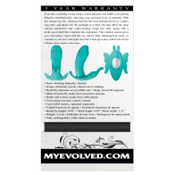 Evolved Butterfly Effect Dual Stim Vibrator Teal