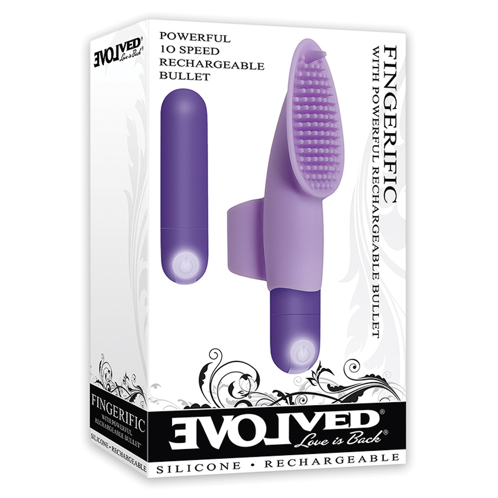 Bala Recargable Evolved Fingerific Morada