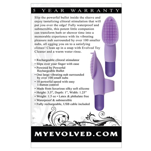 Evolved Fingerific Rechargeable Bullet Purple