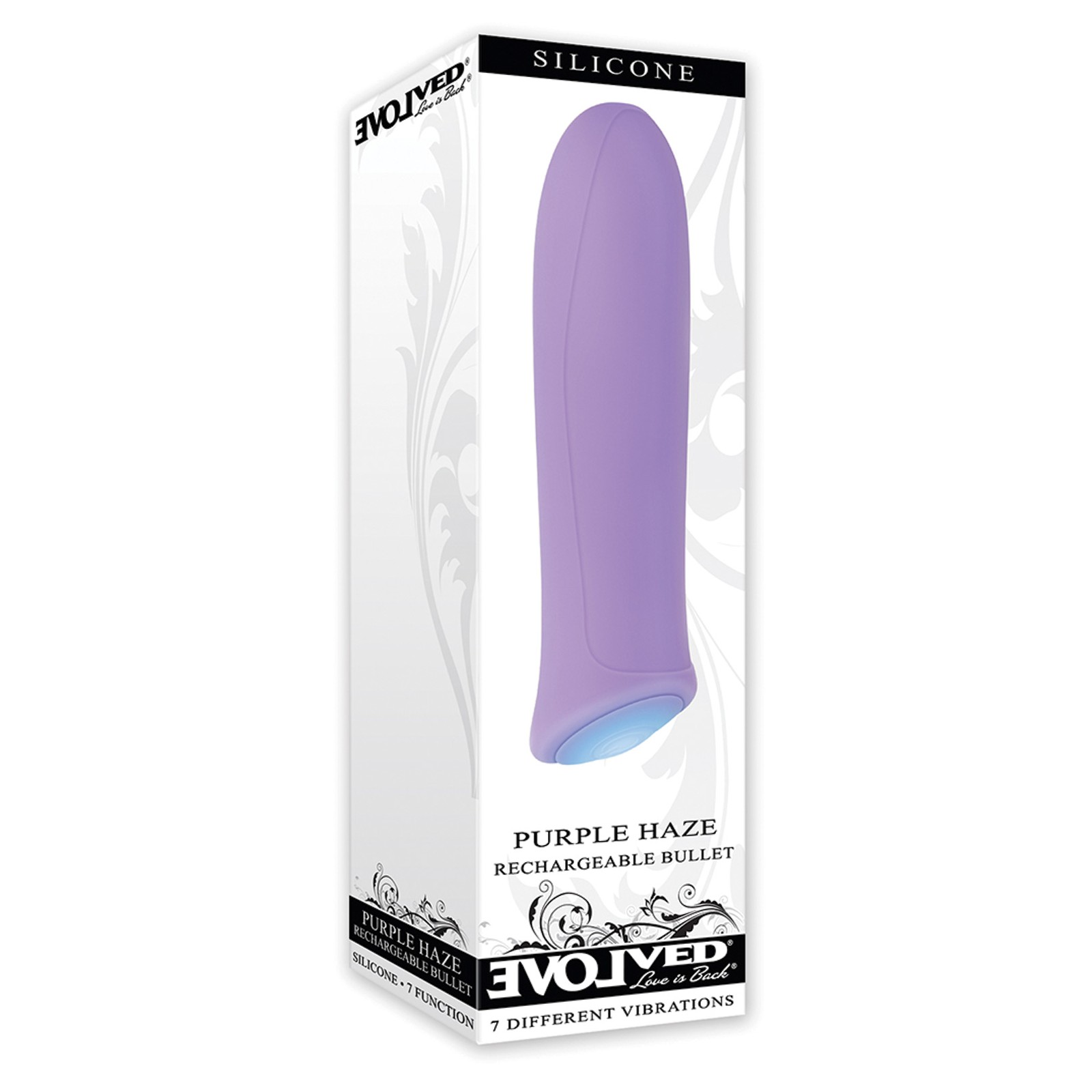 Bala Vibradora Recargable Evolved Purple Haze para Placer