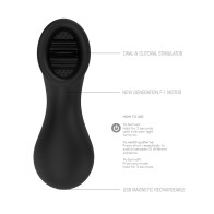 10-Speed Clitoral Stimulator by Shots Elegance - Black