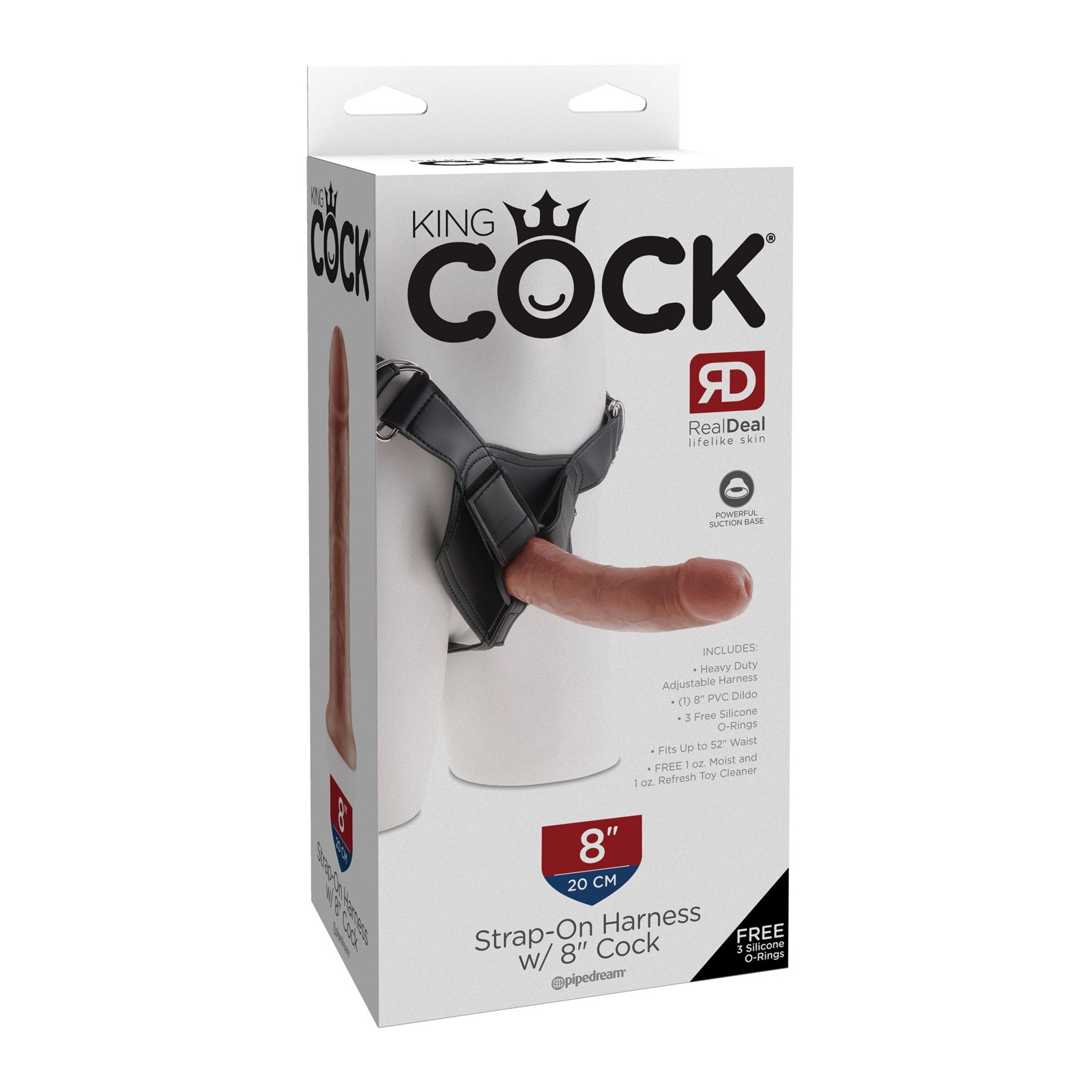 Arnés King Cock con Dildo de 8 Pulgadas