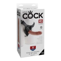 Arnés King Cock con Dildo de 8 Pulgadas