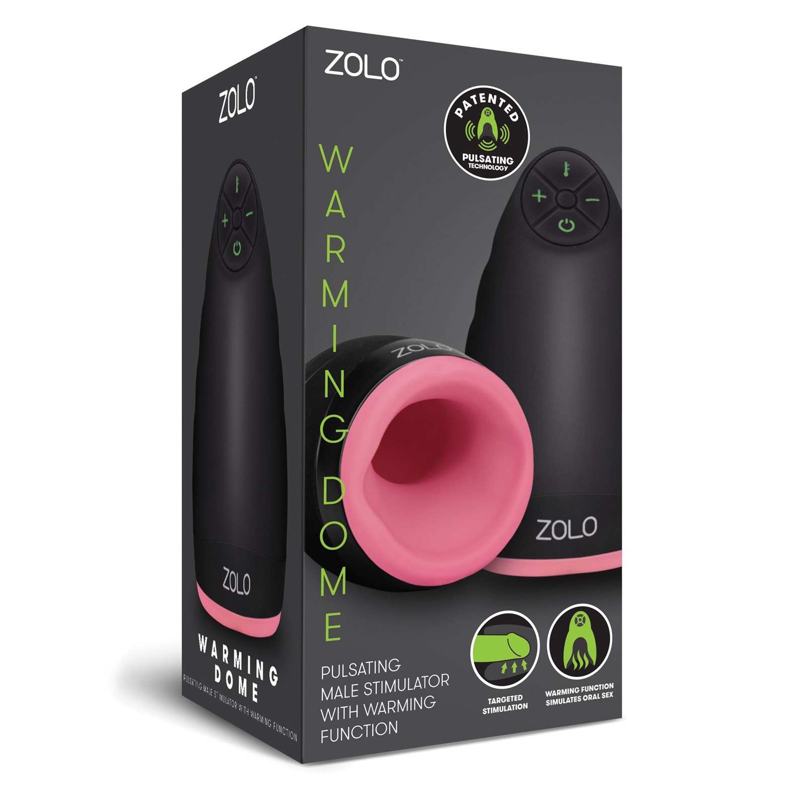 Zolo Pulsating Warming Dome Male Stimulator