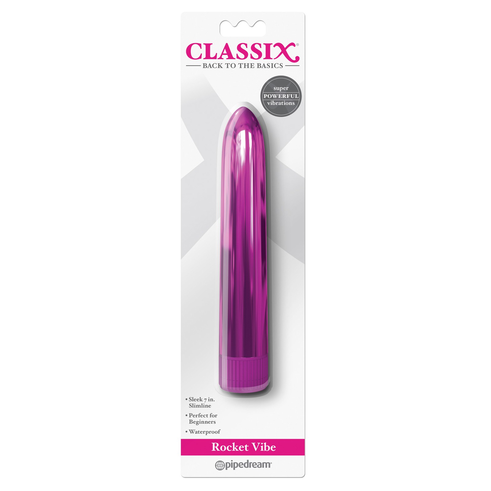 Vibrador Metálico Classix de 7" - Placer Definitivo