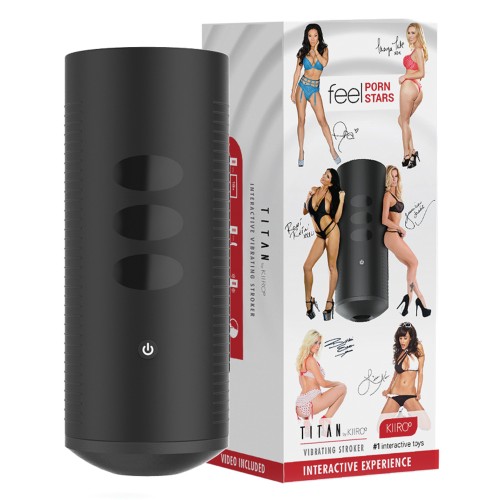 Kiiroo Titan Interactive Vibrating Stroker Black