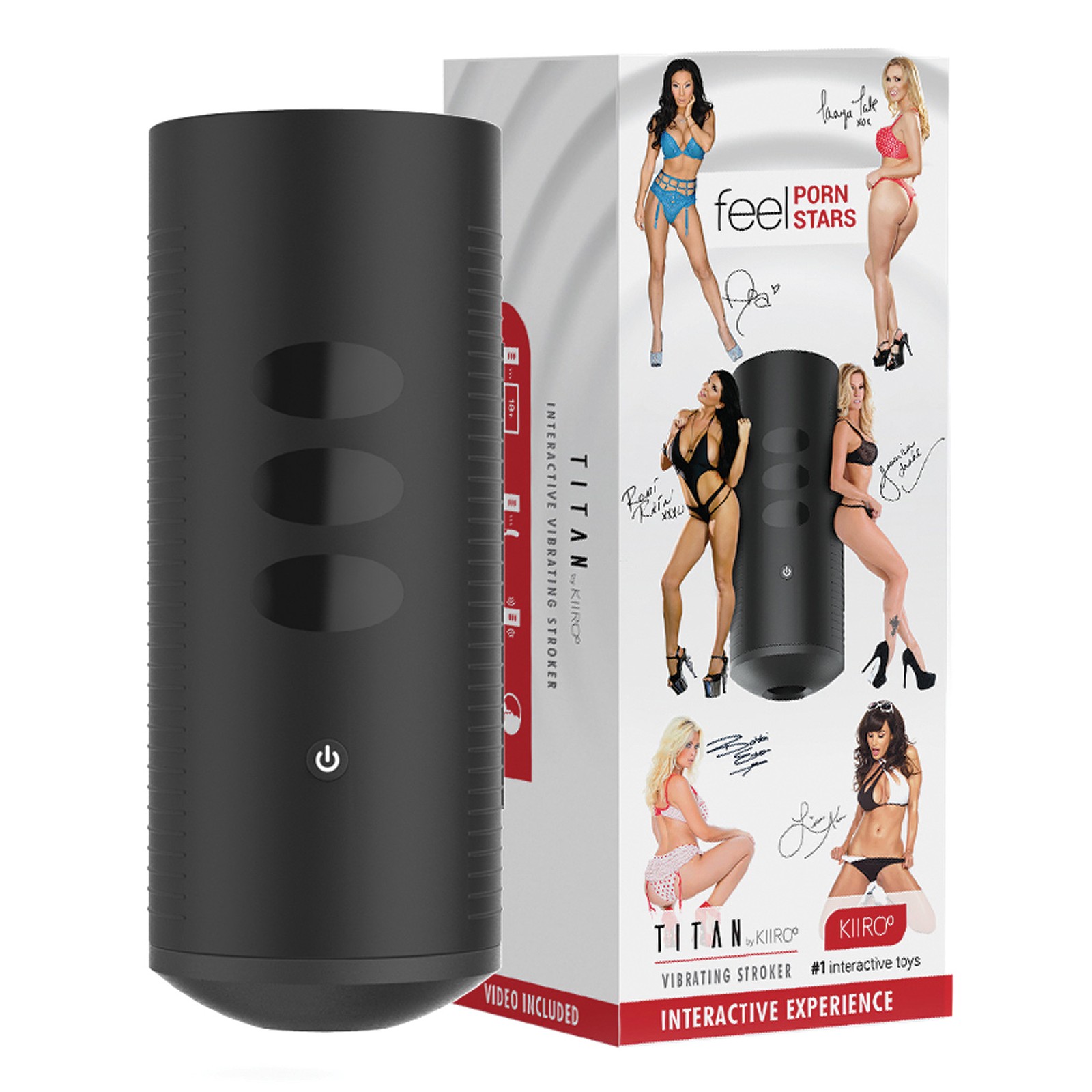 Kiiroo Titan Interactive Vibrating Stroker Black