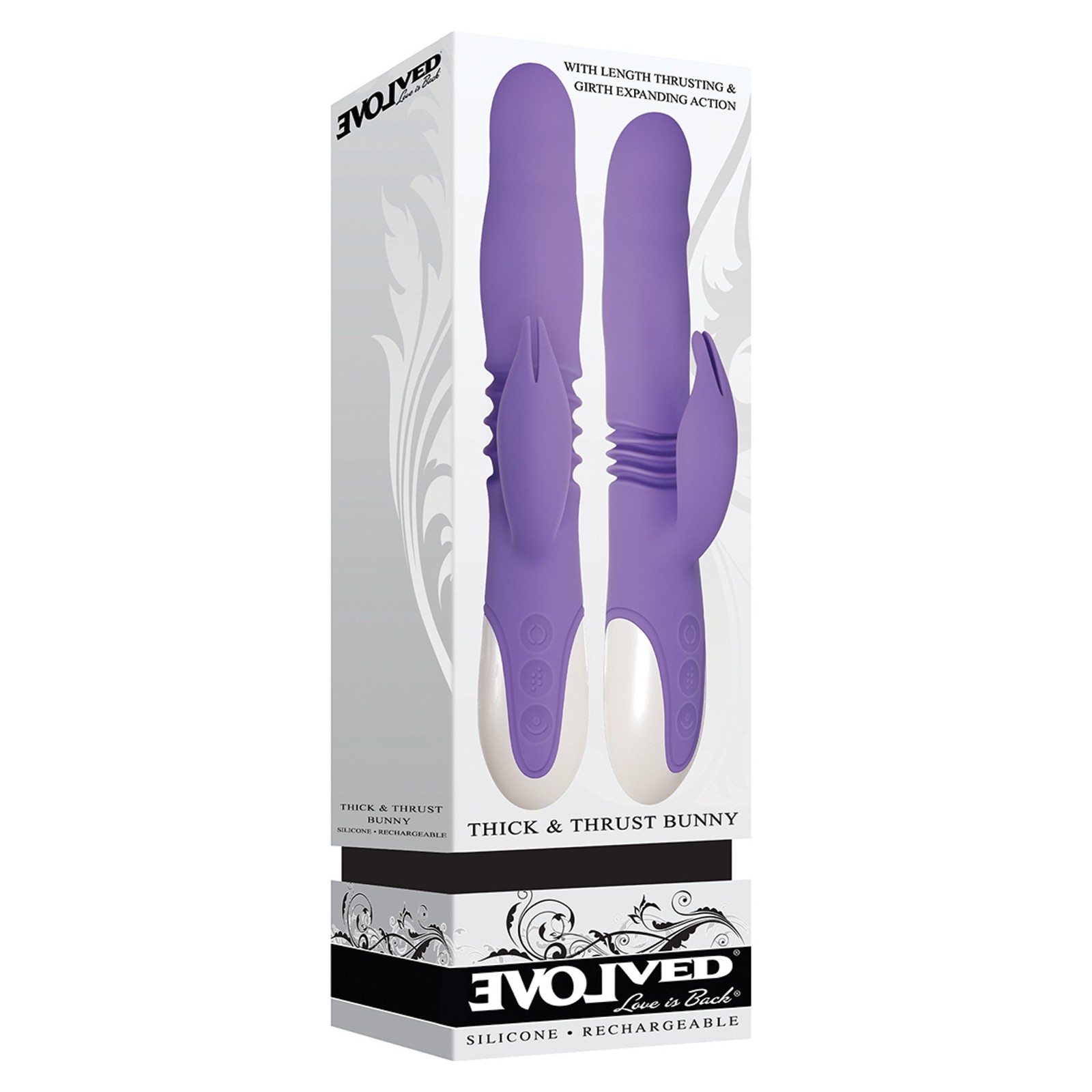 Vibrador Evolved Thick & Thrust Bunny Doble Estímulo Recargable