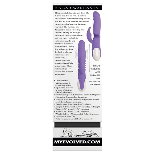 Vibrador Evolved Thick & Thrust Bunny Doble Estímulo Recargable