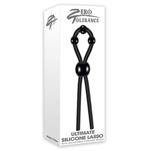 Anillo de Pene Lasso Ultimate Zero Tolerance Negro