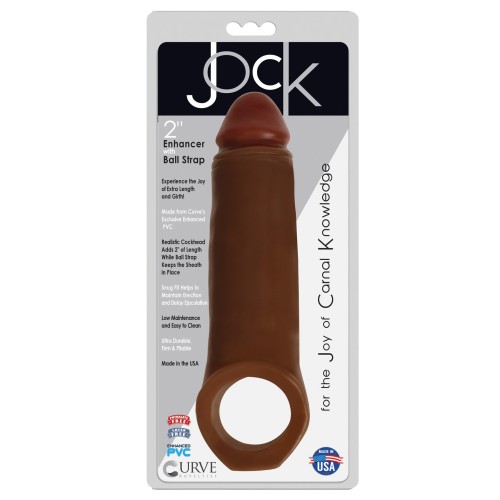 Extensor de Jock Curve Toys de 2in Chocolate