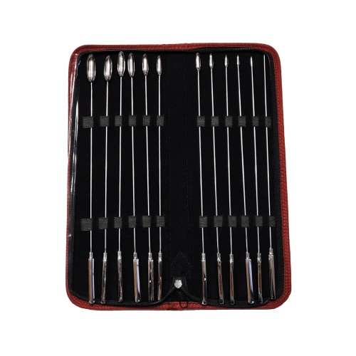 Rouge Stainless Steel Rosebud Dilator Set - Set of 12