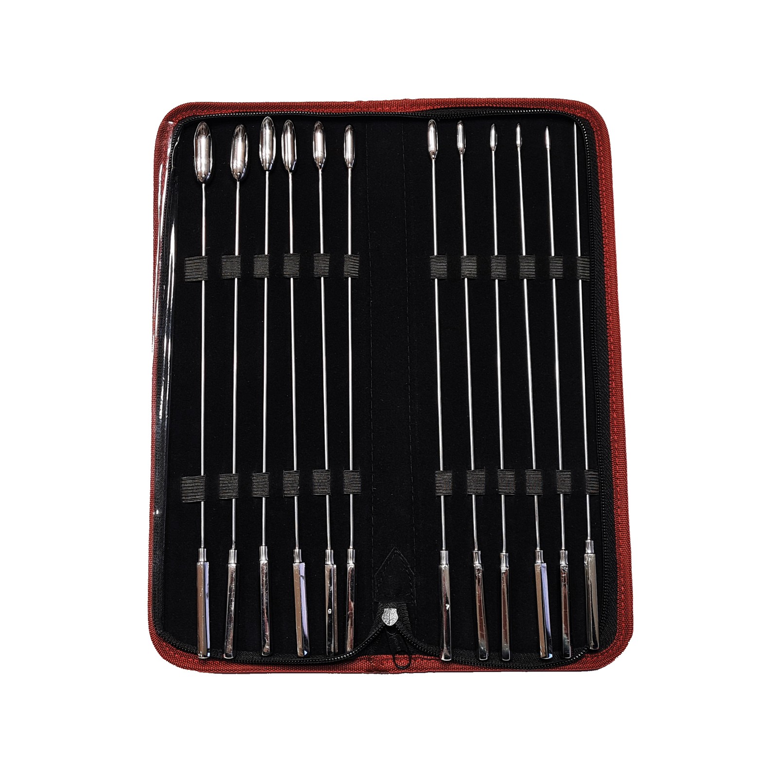 Rouge Stainless Steel Rosebud Dilator Set - Set of 12