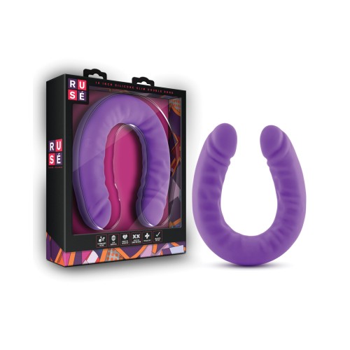 Blush Ruse 18-Inch Slim Double Dong Purple - Thrill & Pleasure