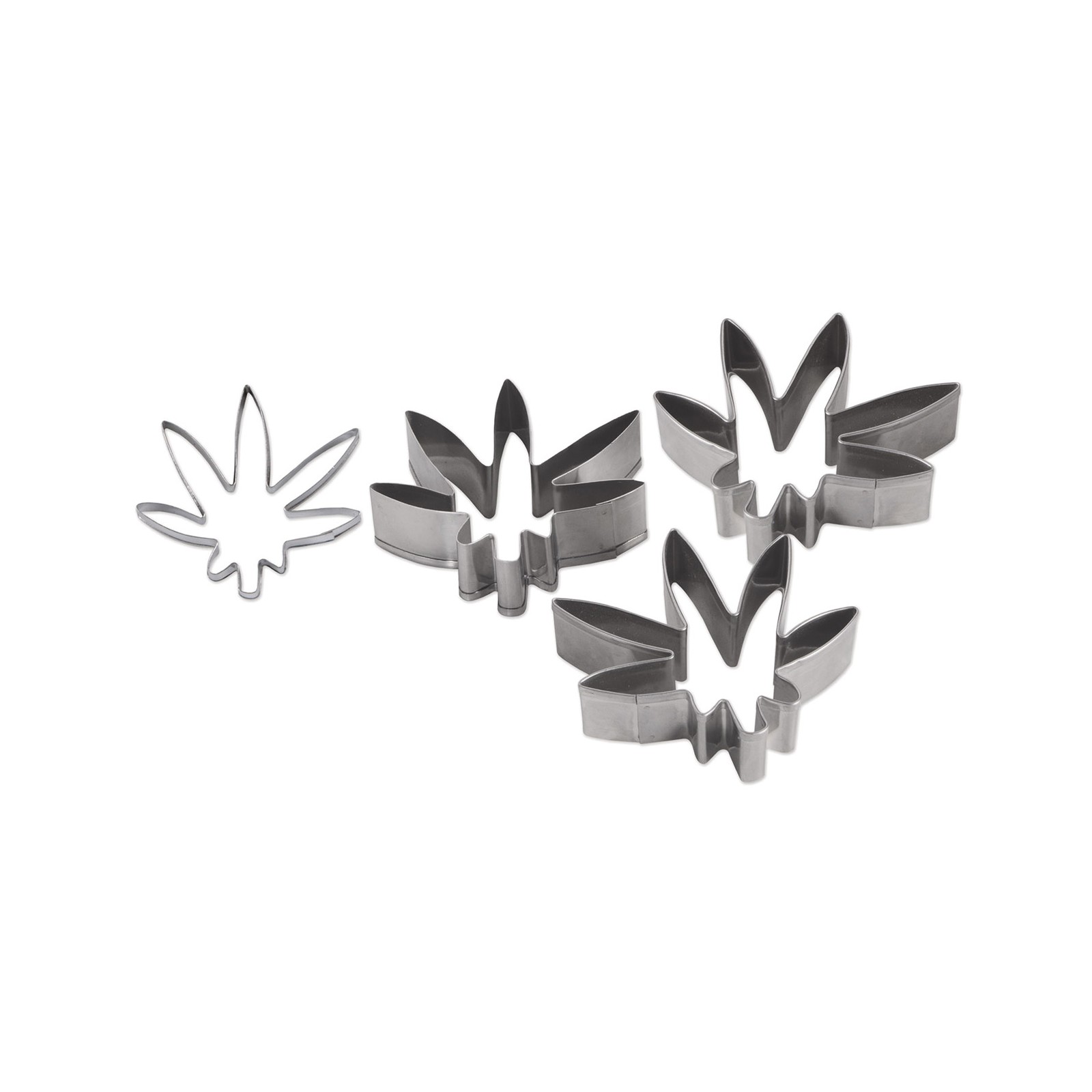 Weed Leaf Cookie Cutters Set Stainless Steel