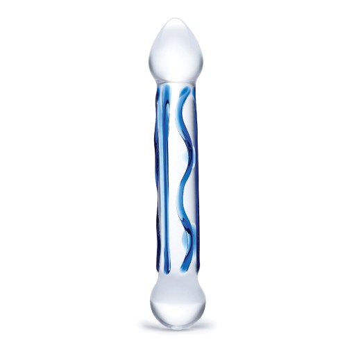 Dildo de Cristal Texturizado Punta Completa para Placer