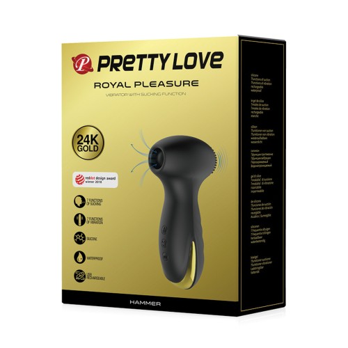 Pretty Love Hammer Sucking Vibrating Black Gold