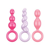 Plugs Booty Call de Satisfyer Colores Asst.