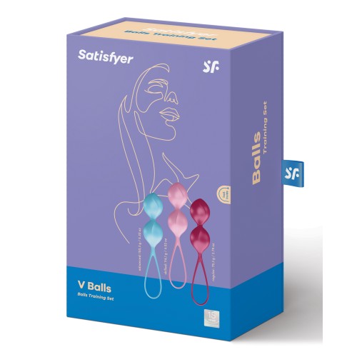 Conjunto de Entrenamiento Satisfyer V Balls de 3 Piezas - Fortalece el Suelo Pélvico