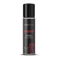 Lubricante a Base de Agua Wicked Sensual Care - 1 oz Sabe a Fresa