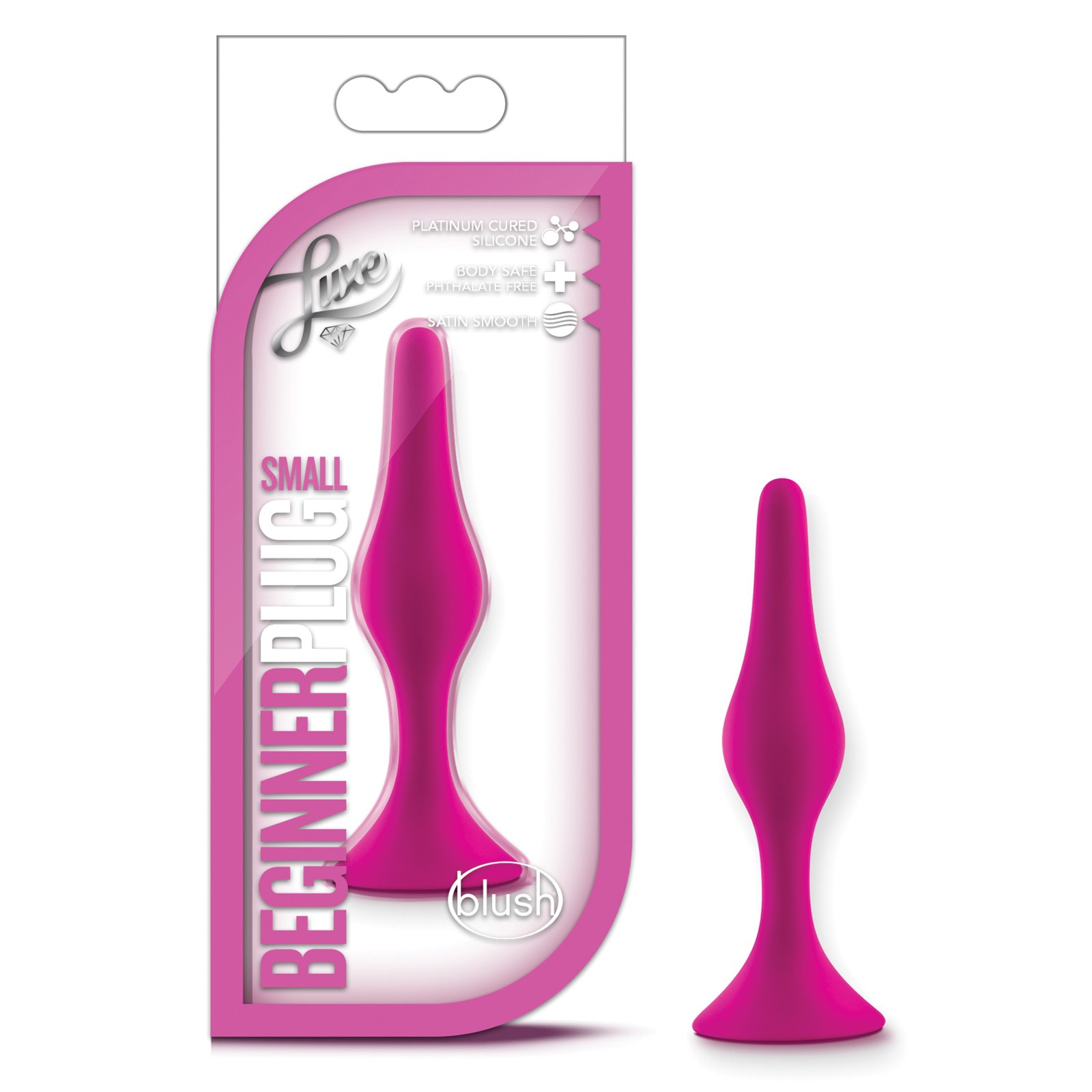 Blush Luxe Beginner Plug Small Pink - Safe Anal Play