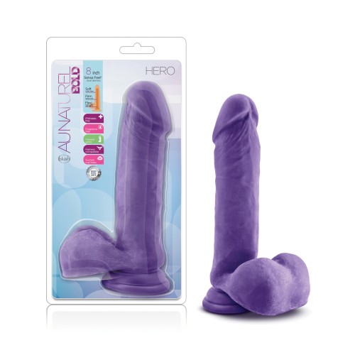 Dildo Blush Au Naturel Bold Hero 8" Morado