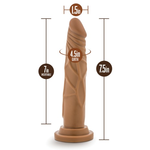 Blush Dr. Skin Realistic Cock - 7.5" Mocha