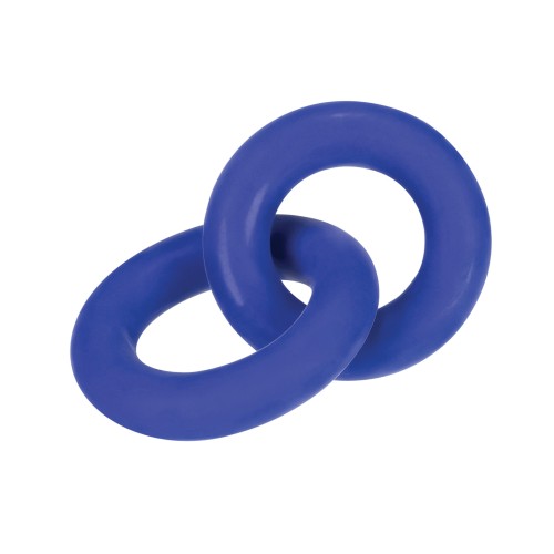 Hunky Junk Duo Linked Cock & Ball Rings - Cobalt