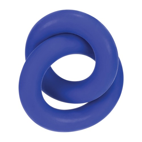 Hunky Junk Duo Linked Cock & Ball Rings - Cobalt