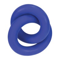 Hunky Junk Duo Linked Cock & Ball Rings - Cobalt