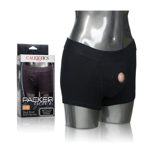 Packer Gear Boxer Brief Harness - Black XL/2XL