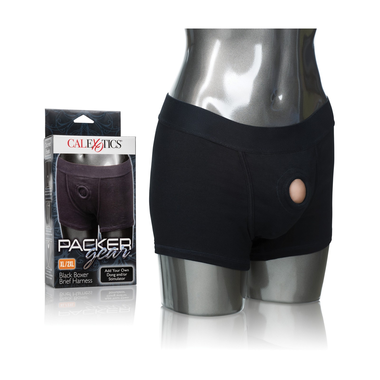 Packer Gear Boxer Brief Harness - Black XL/2XL