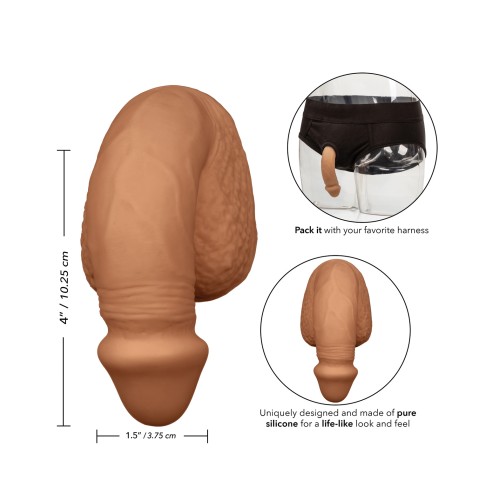 4 Inch Silicone Packing Penis Tan