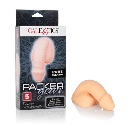 Packer Gear Pene de Silicona de 5" para Empacar con Sensación Realista