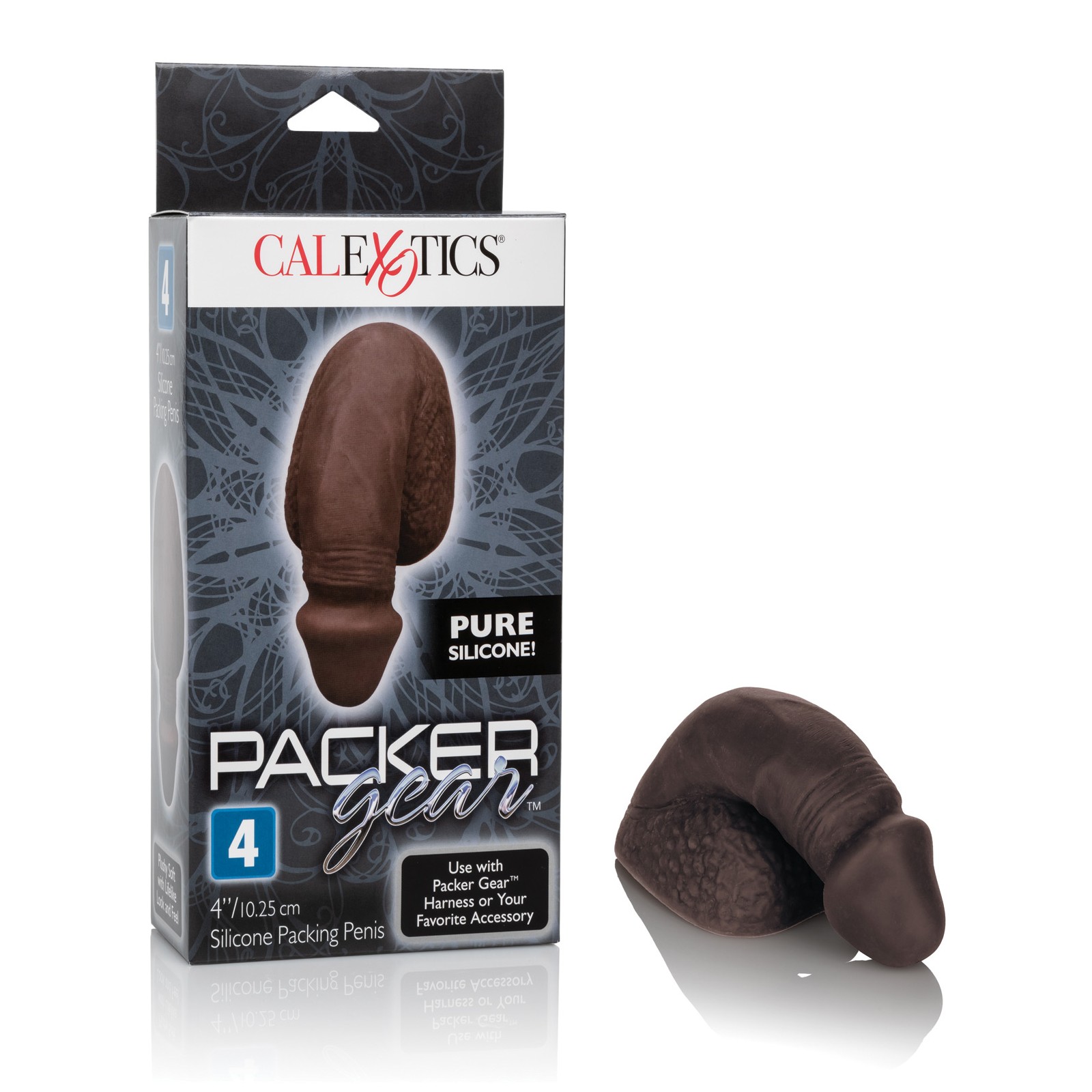 Packer Gear 4" Silicone Packing Penis - Black