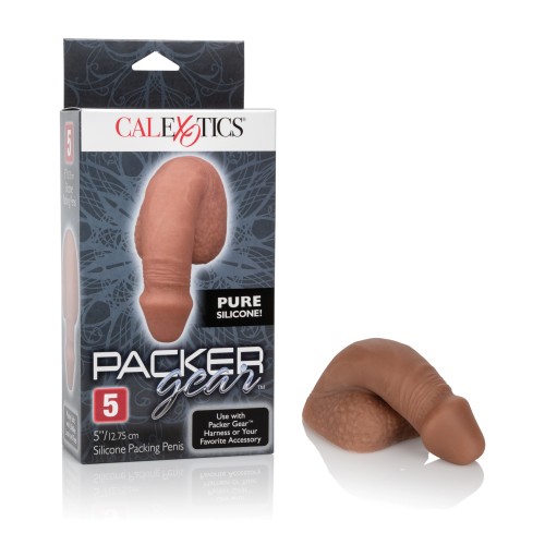 Packer Gear 5 Inch Silicone Packing Penis Brown