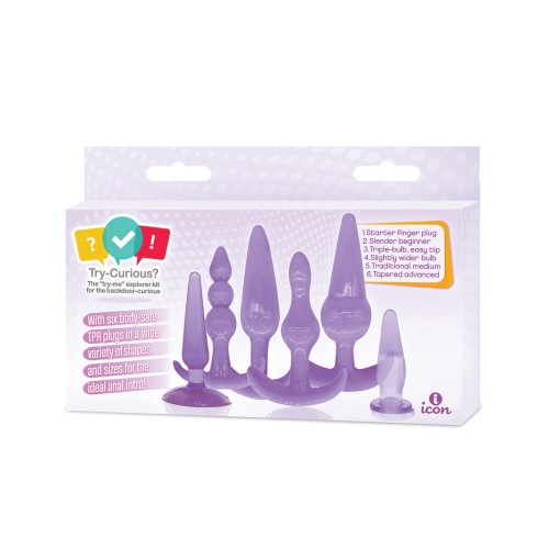 Kit de Tapones Anales Try-Curious Morado