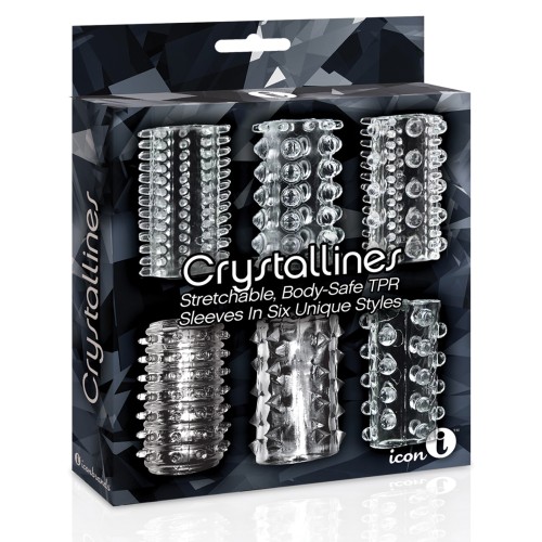 Manga de Pene Crystalline TPR 6-Pack Transparente